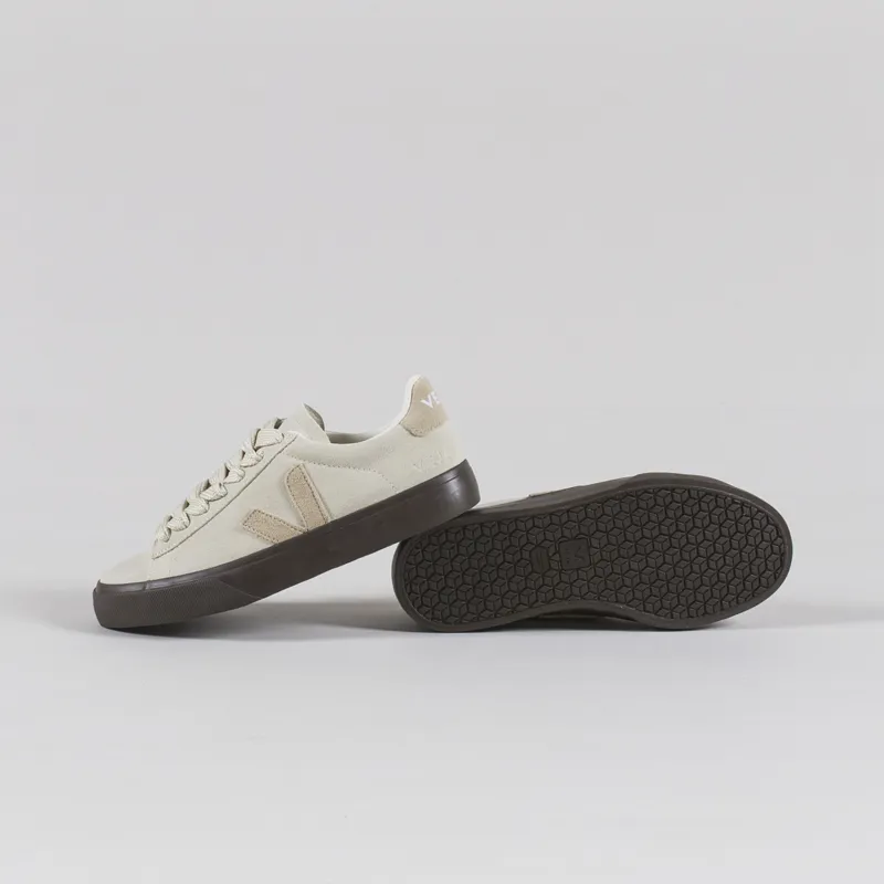 Veja Womens Campo Bold Suede Shoes Pierre Almond Eagle-3
