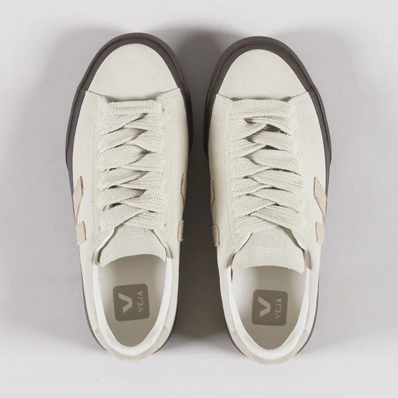 Veja Womens Campo Bold Suede Shoes Pierre Almond Eagle-6