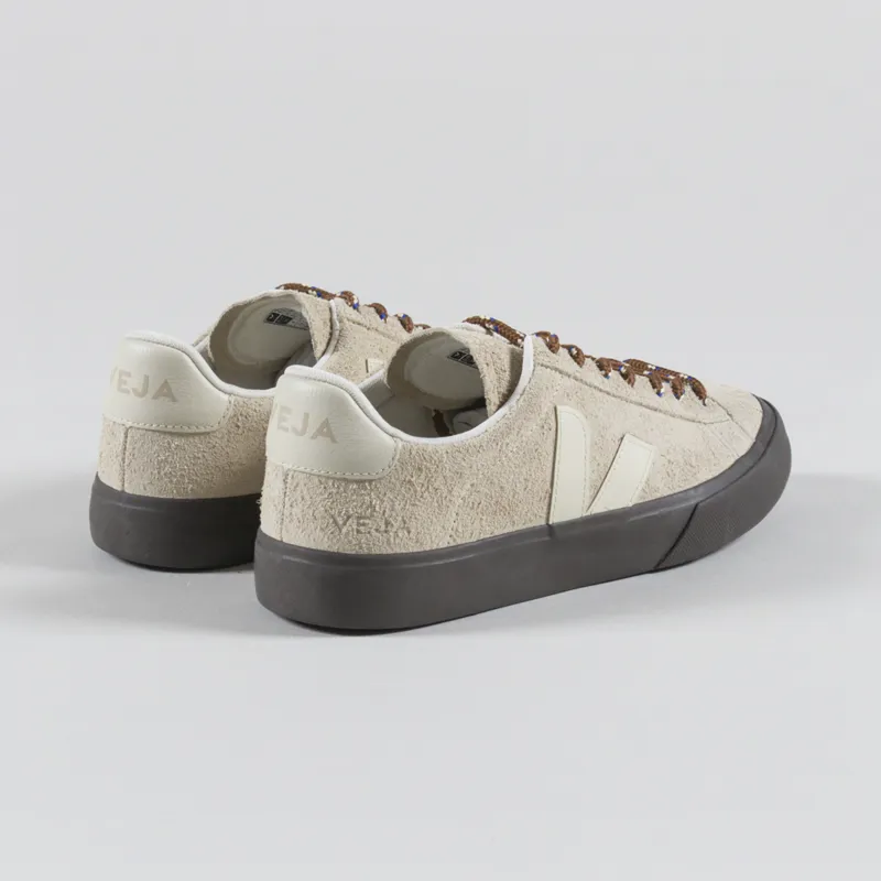 Veja Womens Campo Suede Shoes Almond Pierre-1