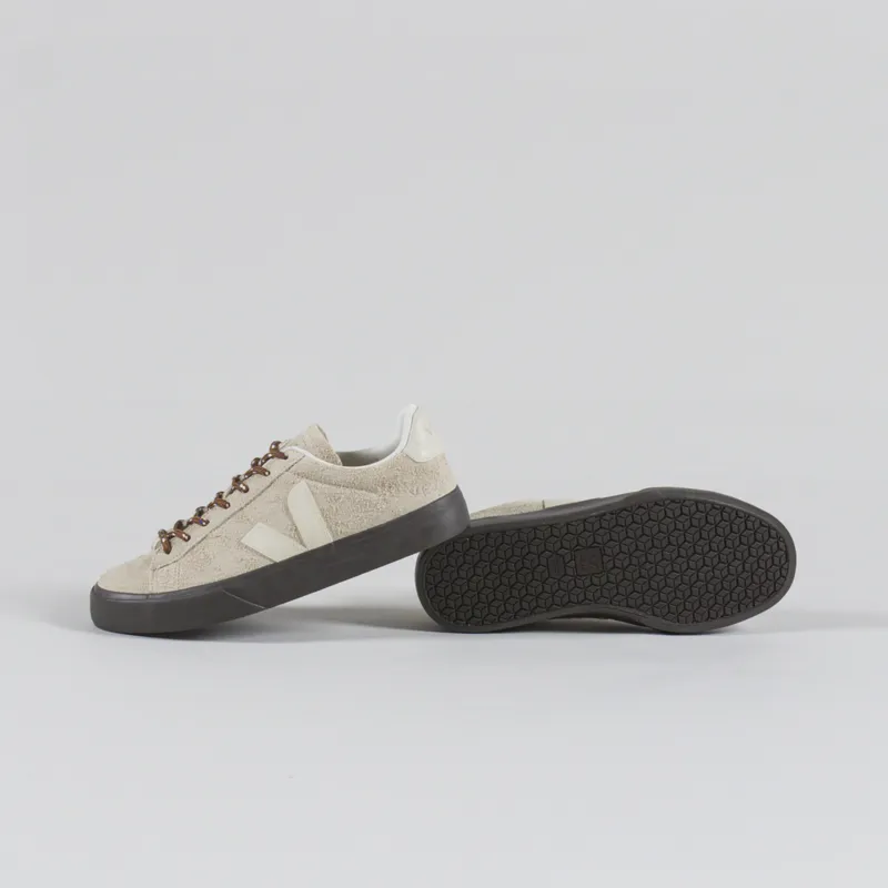 Veja Womens Campo Suede Shoes Almond Pierre-3