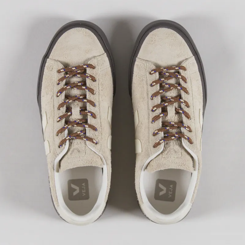 Veja Womens Campo Suede Shoes Almond Pierre-6