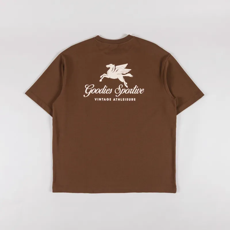 Goodies Sportive Pegasus T Shirt Chocolate