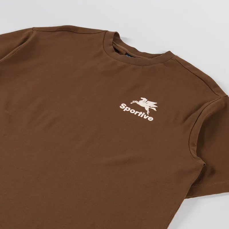 Goodies Sportive Pegasus T Shirt Chocolate-3