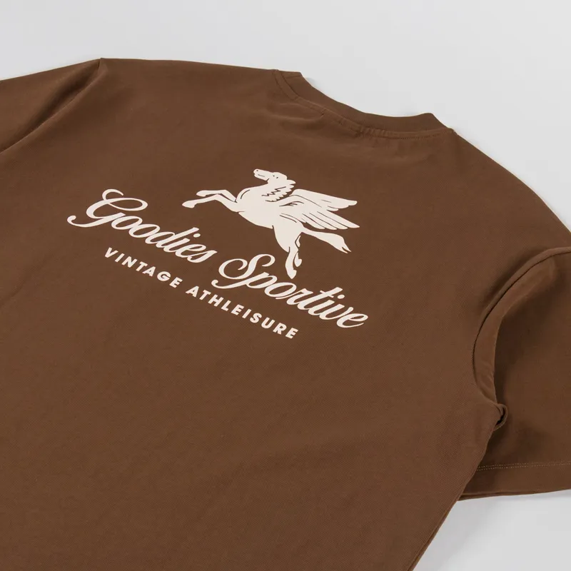 Goodies Sportive Pegasus T Shirt Chocolate-2