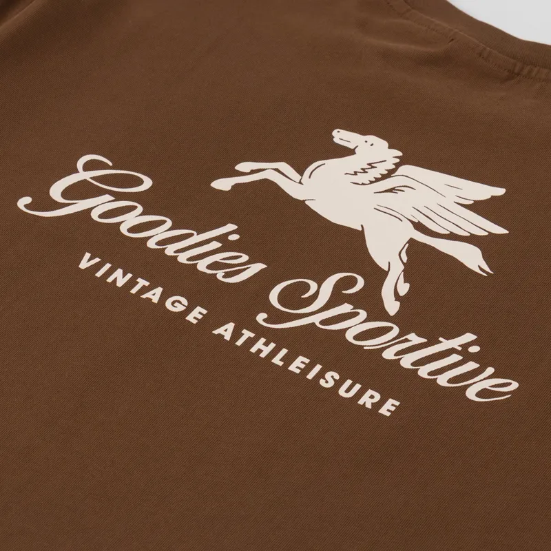 Goodies Sportive Pegasus T Shirt Chocolate-4