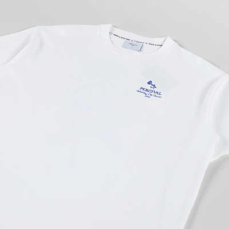 Percival Smith Floral Oversized T Shirt White-3