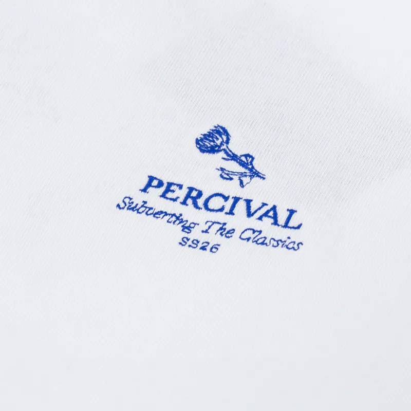 Percival Smith Floral Oversized T Shirt White-4