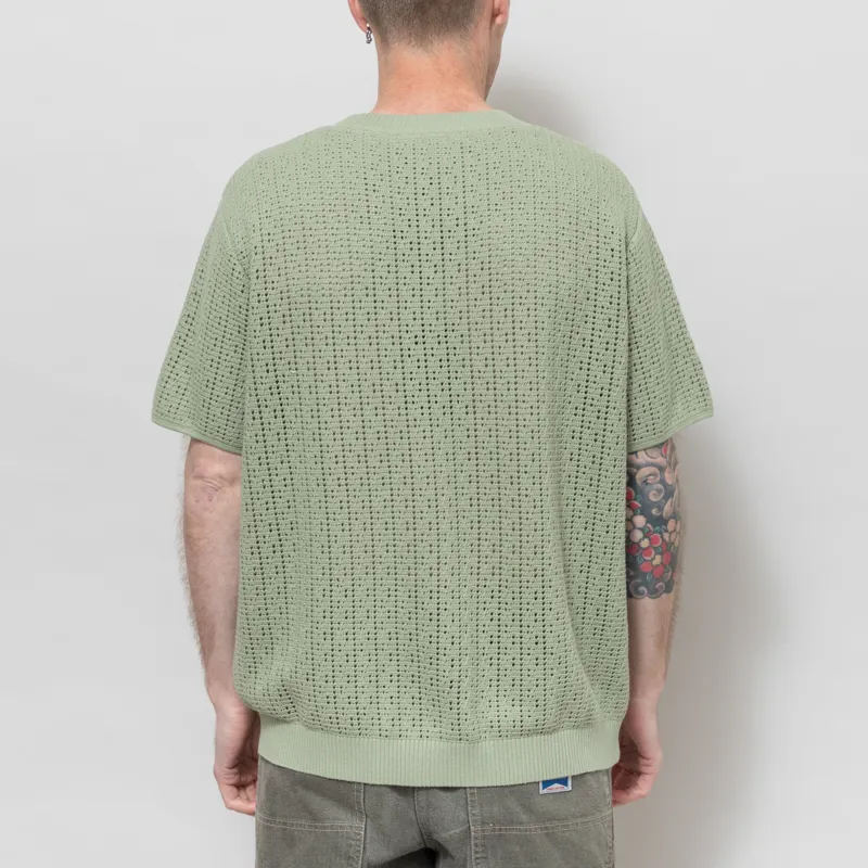 Percival Siena Knitted T Shirt Pistachio-2