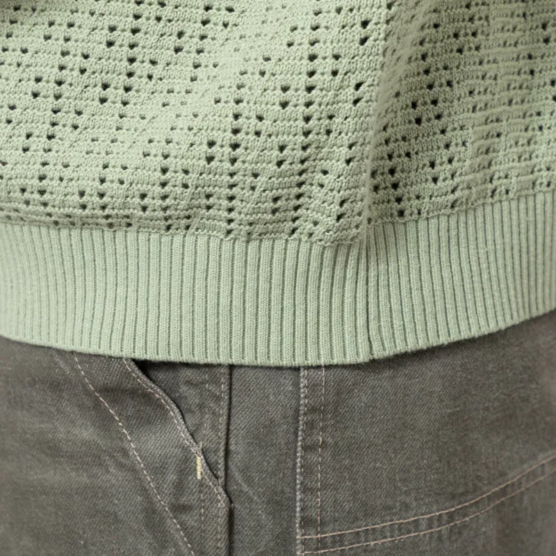 Percival Siena Knitted T Shirt Pistachio-5
