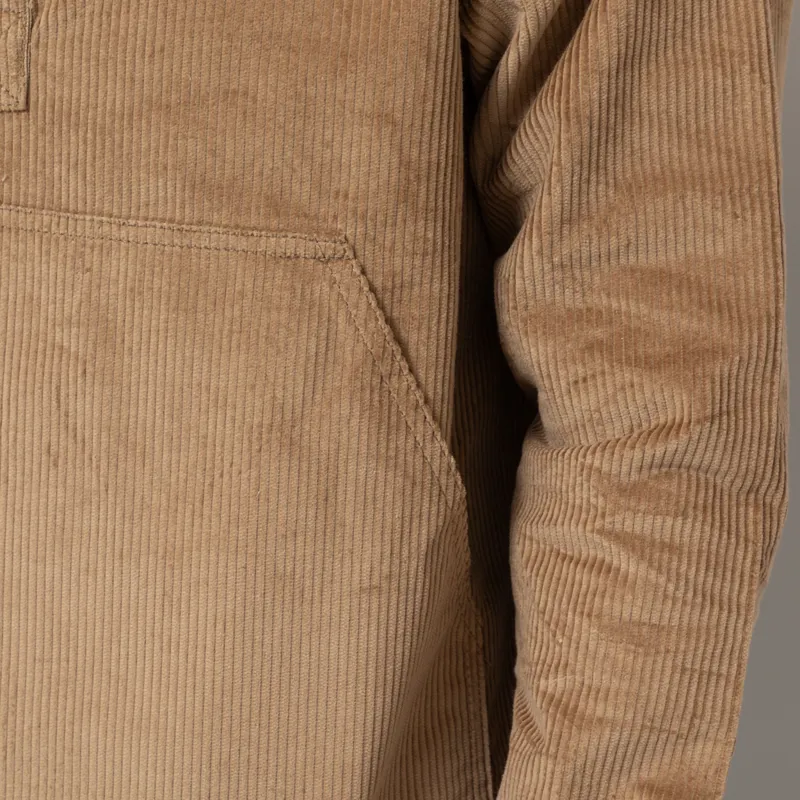 Cafe Mountain Cord Leisure Popover Shirt Taupe-7