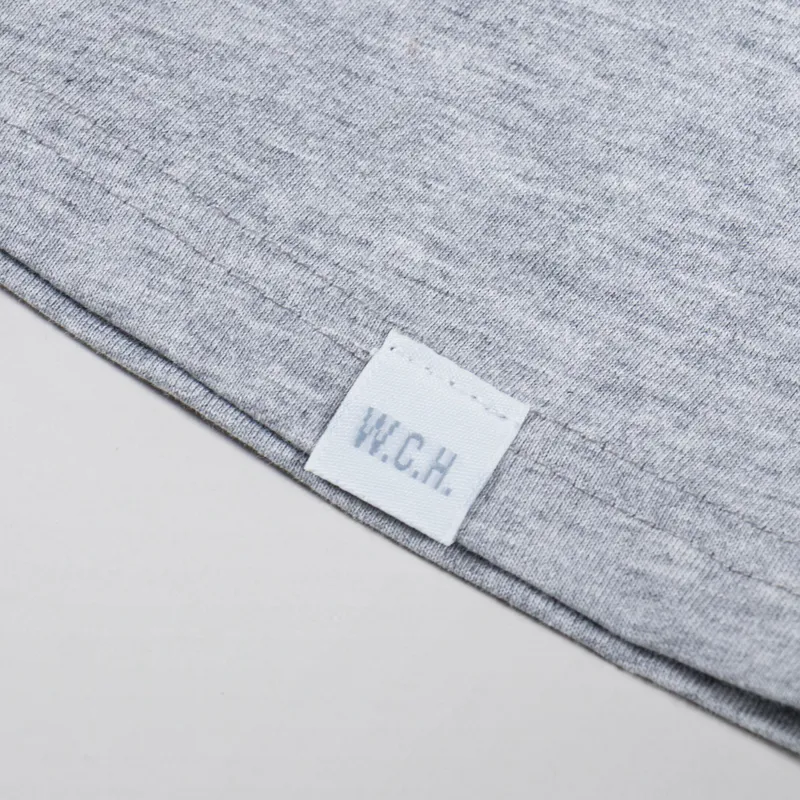 Working Class Heroes Baggy Fit Organic T Shirt Heather Grey-3