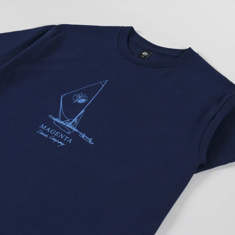 Magenta Cruise Co T Shirt Navy Blue-1