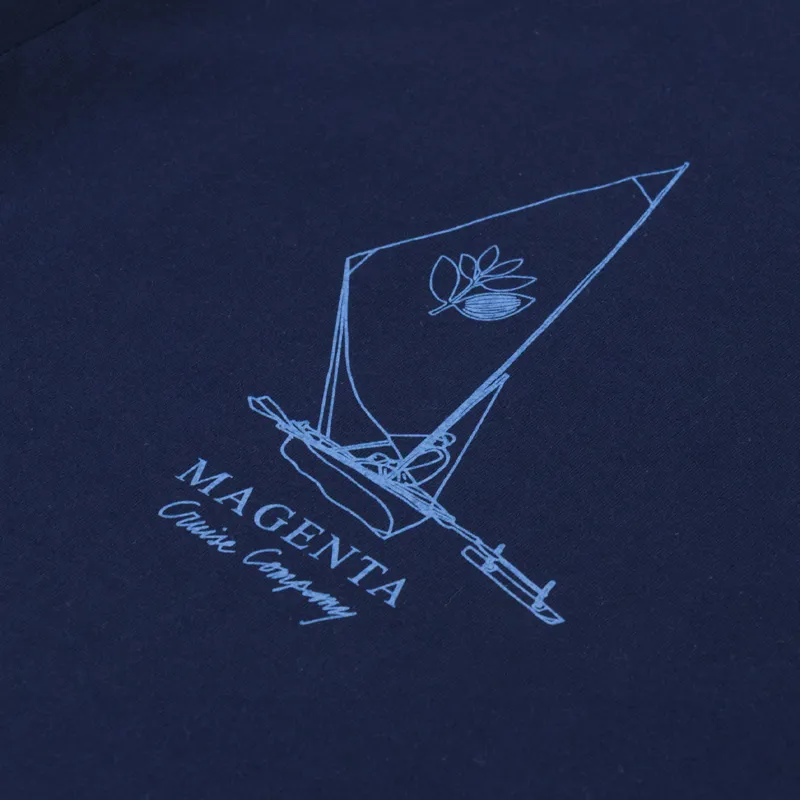 Magenta Cruise Co T Shirt Navy Blue-2