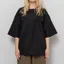 Taion Womens Non Down Military Half Sleeve T Shirt Black