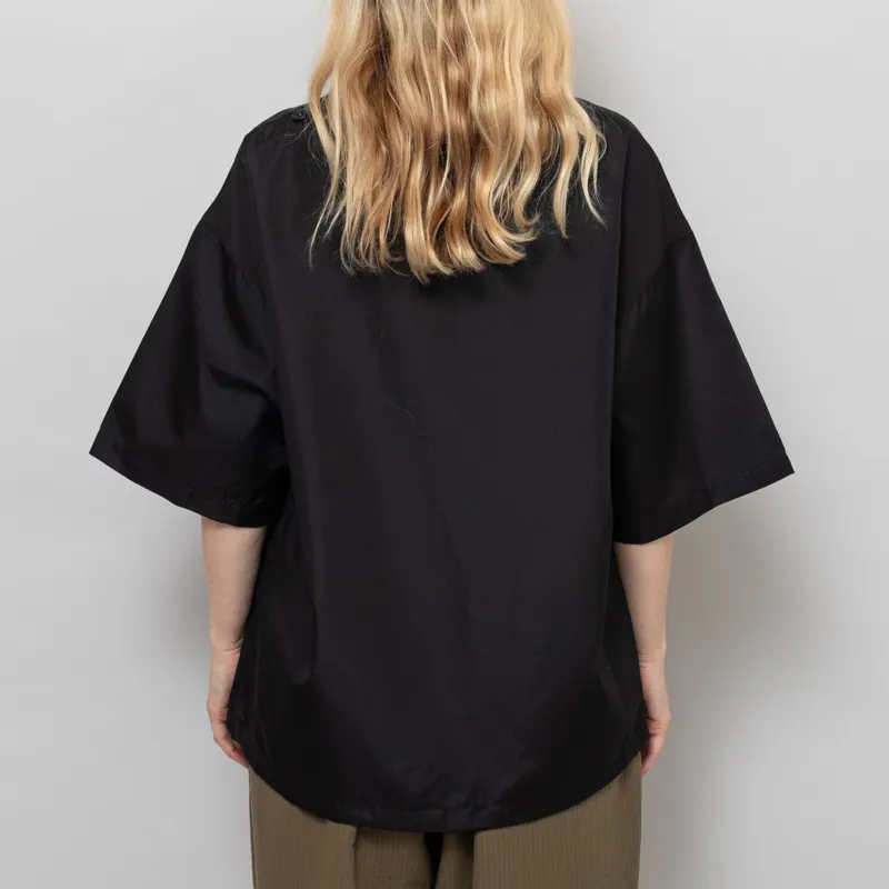 Taion Womens Non Down Military Half Sleeve T Shirt Black-3