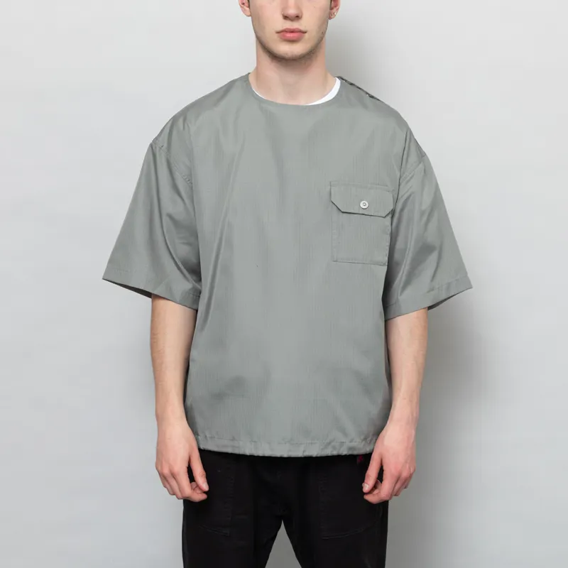 Taion Womens Non Down Military Half Sleeve T Shirt Sage Green-5