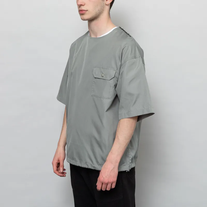 Taion Womens Non Down Military Half Sleeve T Shirt Sage Green-6