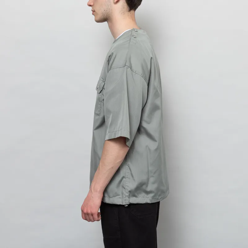 Taion Womens Non Down Military Half Sleeve T Shirt Sage Green-7