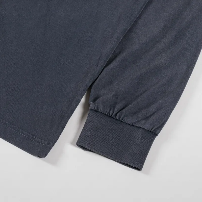 Colorful Standard Oversized Organic Long Sleeve T Shirt Faded Black-2