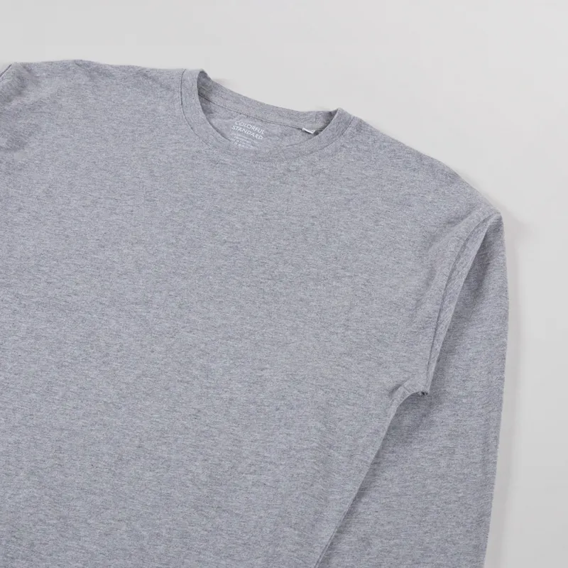 Colorful Standard Oversized Organic Long Sleeve T Shirt Heather Grey-1