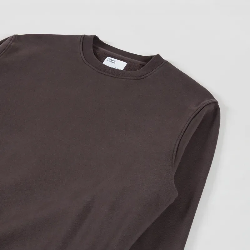 Colorful Standard Classic Organic Crew Sweat Coffee Brown-2