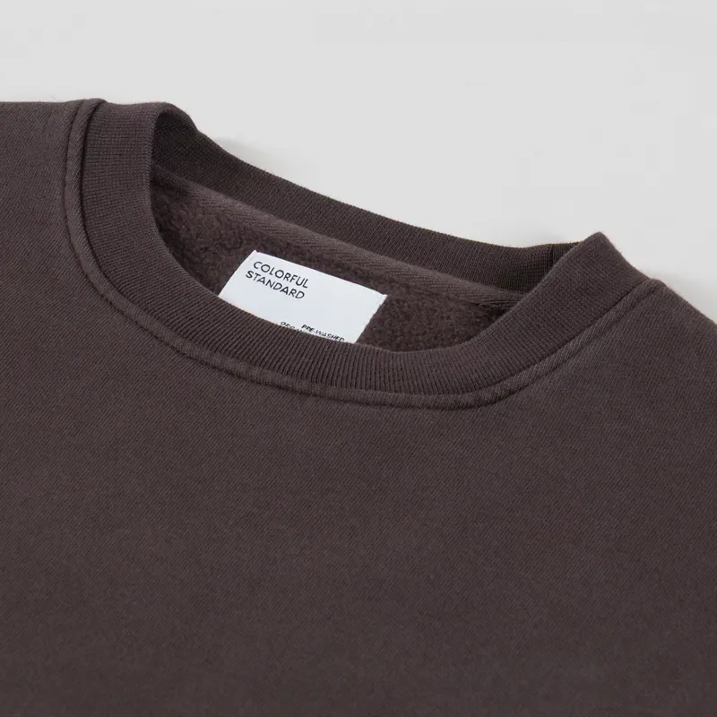 Colorful Standard Classic Organic Crew Sweat Coffee Brown-4