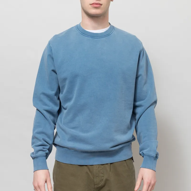 Colorful Standard Classic Organic Crew Sweat Faded Indigo