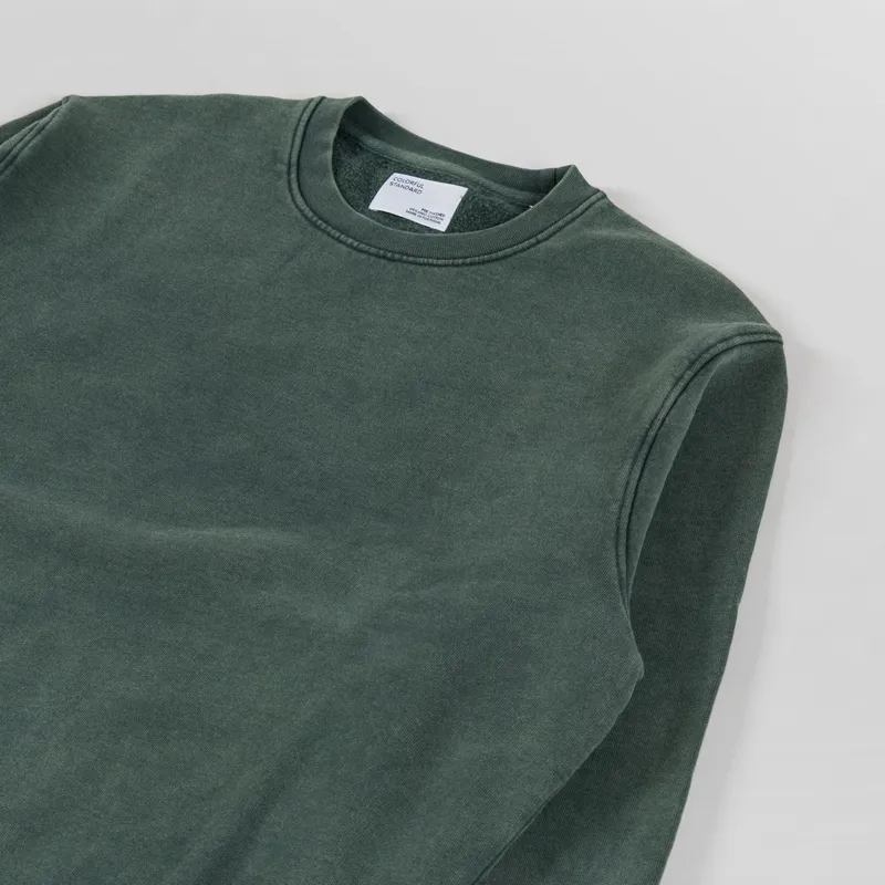 Colorful Standard Classic Organic Crew Sweat Midnight Forest-1