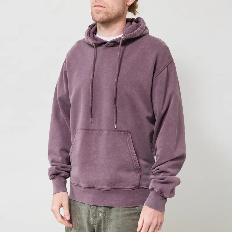 Colorful Standard Classic Organic Hoodie Faded Grape-1