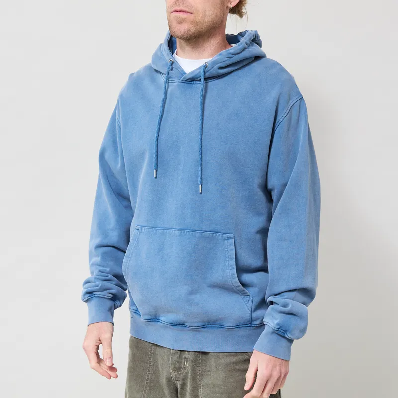 Colorful Standard Classic Organic Hoodie Faded Indigo-1