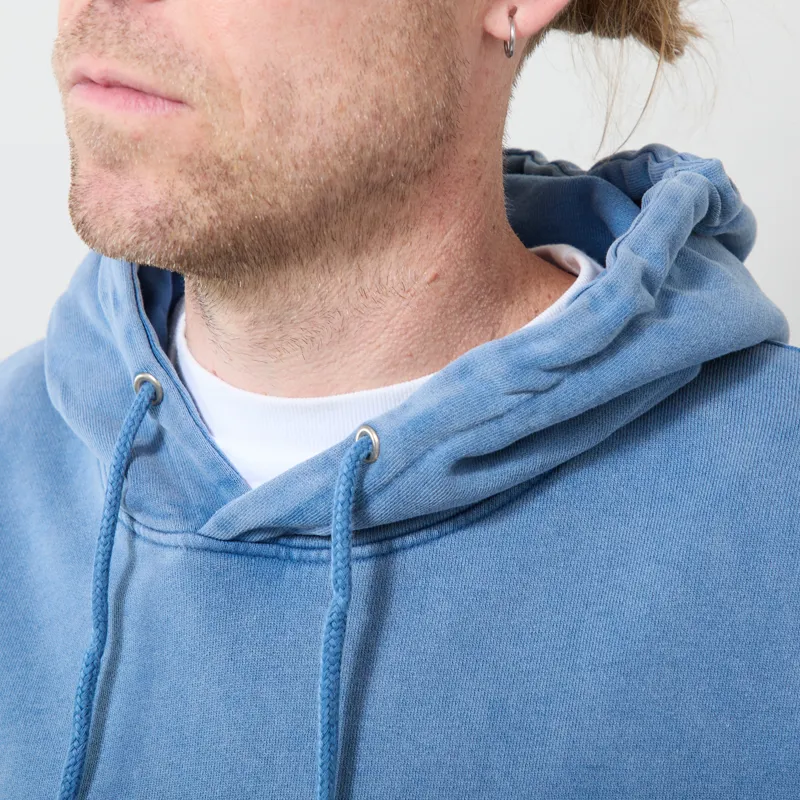 Colorful Standard Classic Organic Hoodie Faded Indigo-3