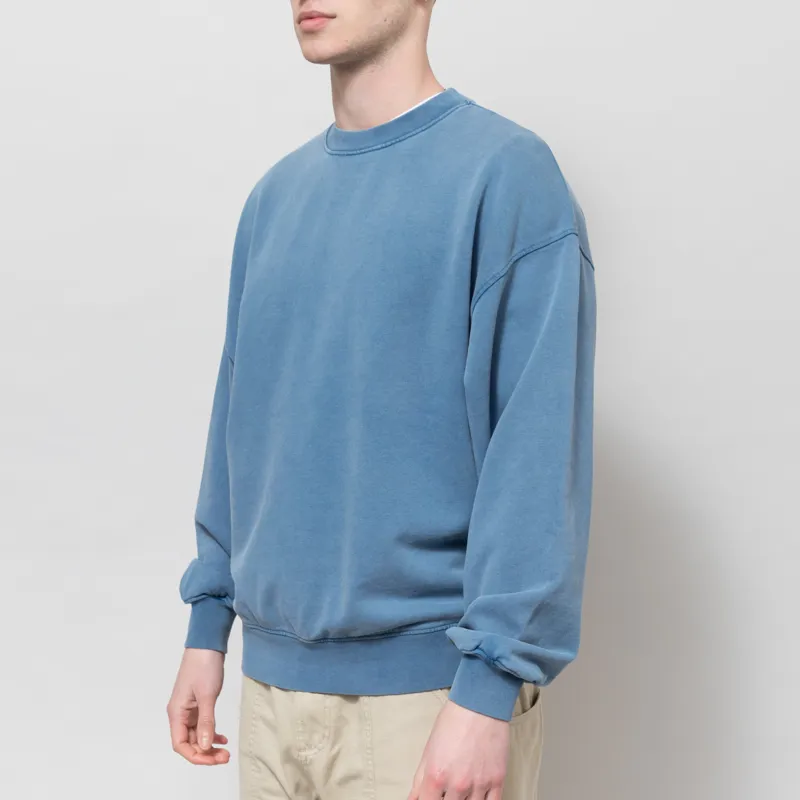 Colorful Standard Organic Oversized Crew Sweat Faded Indigo-2