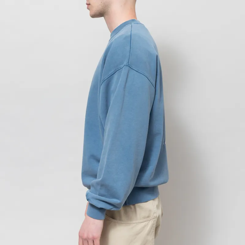 Colorful Standard Organic Oversized Crew Sweat Faded Indigo-1