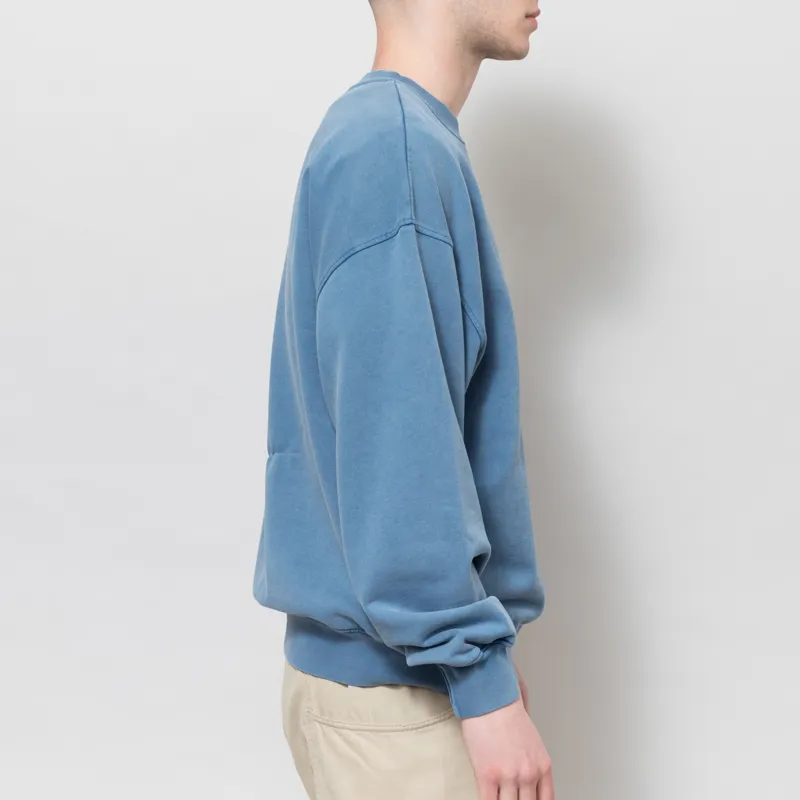 Colorful Standard Organic Oversized Crew Sweat Faded Indigo-3