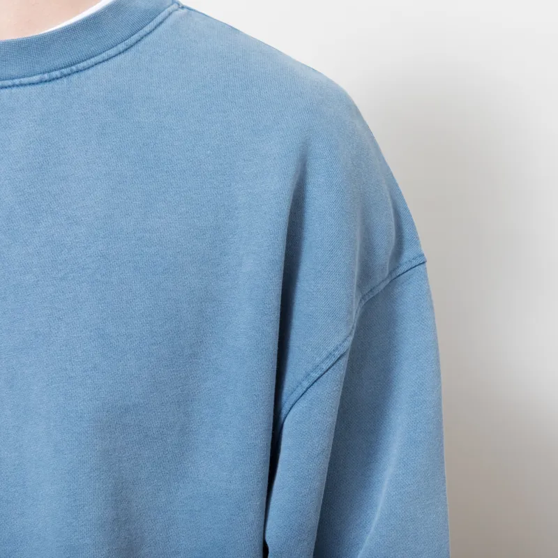 Colorful Standard Organic Oversized Crew Sweat Faded Indigo-5