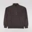 Colorful Standard Organic Quarter Zip Sweat Coffee Brown