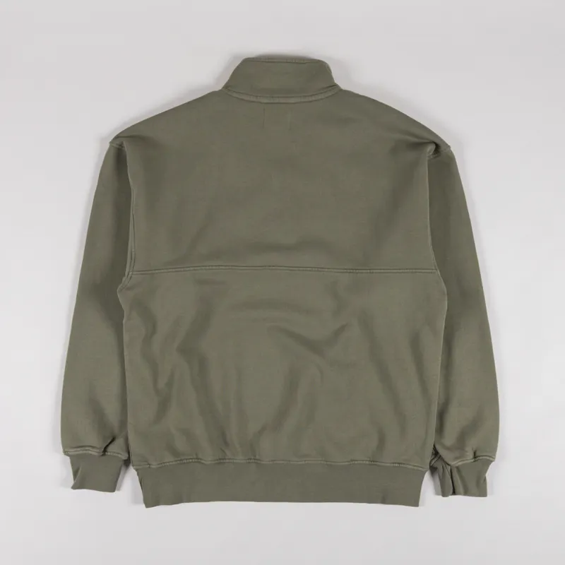 Colorful Standard Organic Quarter Zip Sweat Dusty Olive-1