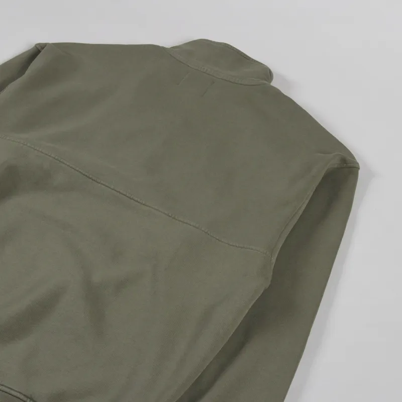 Colorful Standard Organic Quarter Zip Sweat Dusty Olive-3