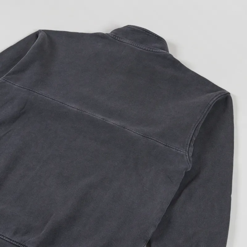Colorful Standard Organic Quarter Zip Sweat Faded Black-3