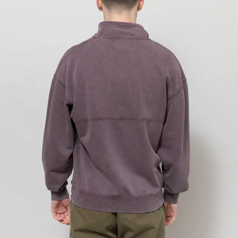 Colorful Standard Organic Quarter Zip Sweat Faded Grape-2