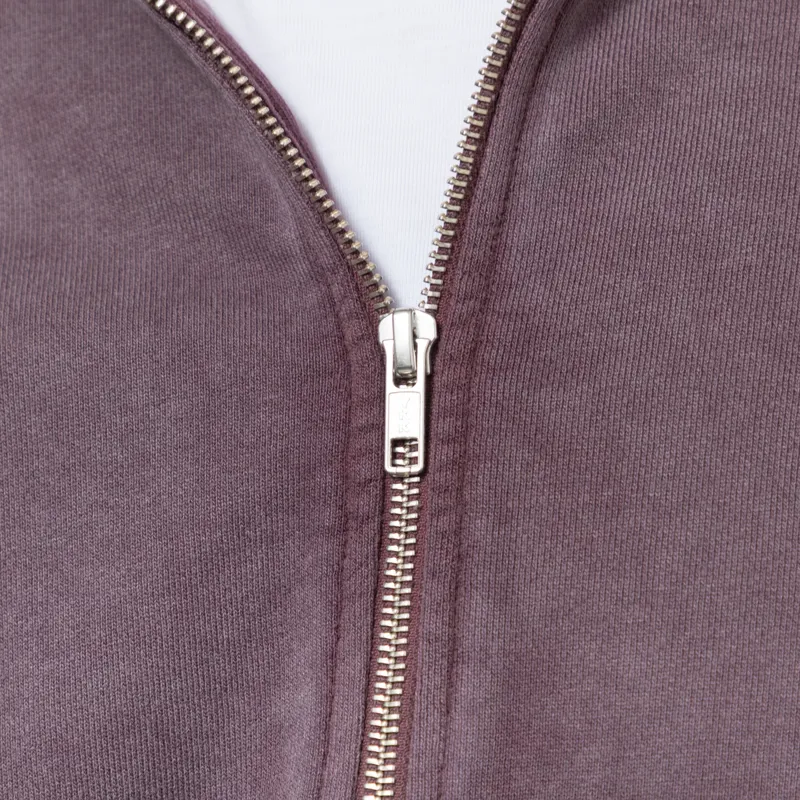 Colorful Standard Organic Quarter Zip Sweat Faded Grape-4
