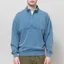 Colorful Standard Organic Quarter Zip Sweat Faded Indigo