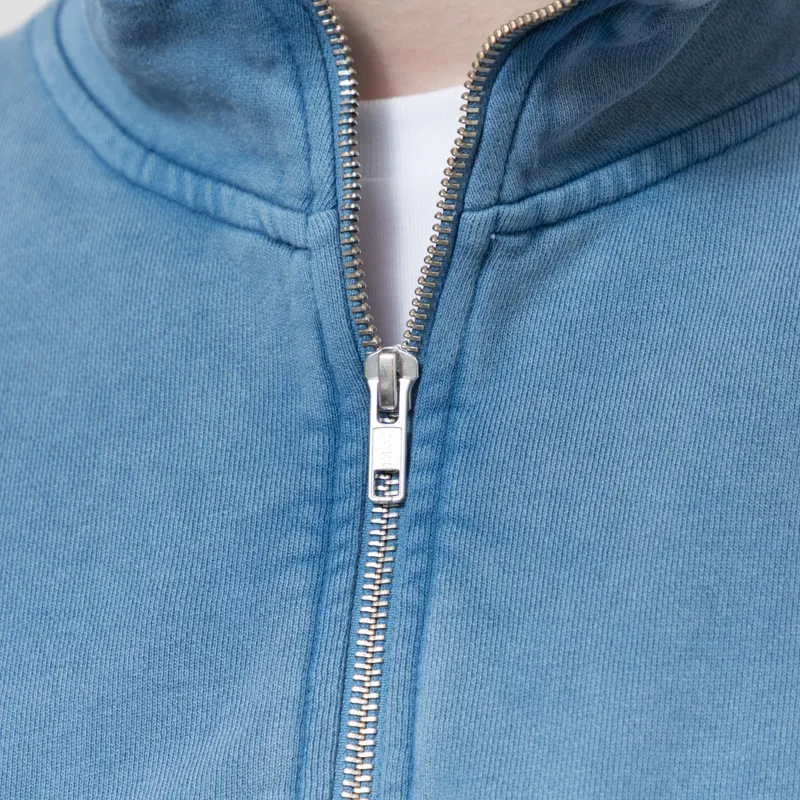 Colorful Standard Organic Quarter Zip Sweat Faded Indigo-4