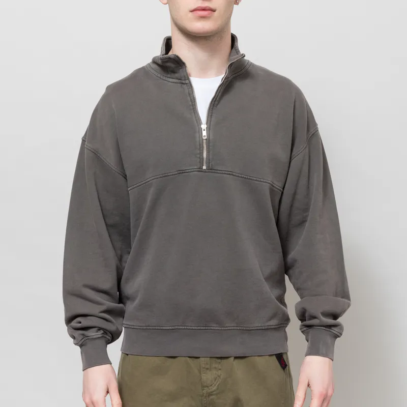 Colorful Standard Organic Quarter Zip Sweat Faded Mud