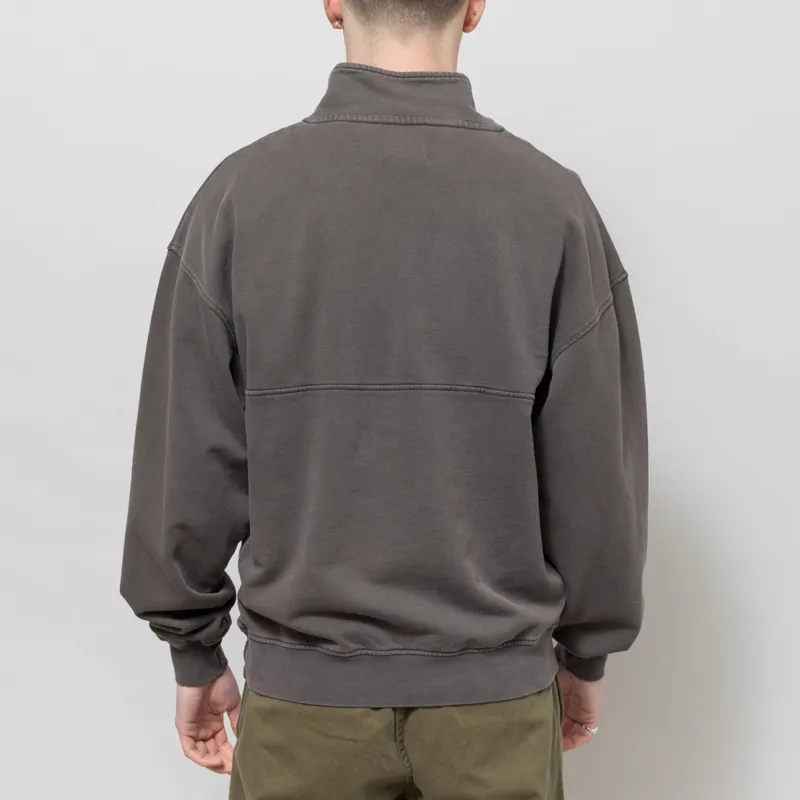 Colorful Standard Organic Quarter Zip Sweat Faded Mud-2