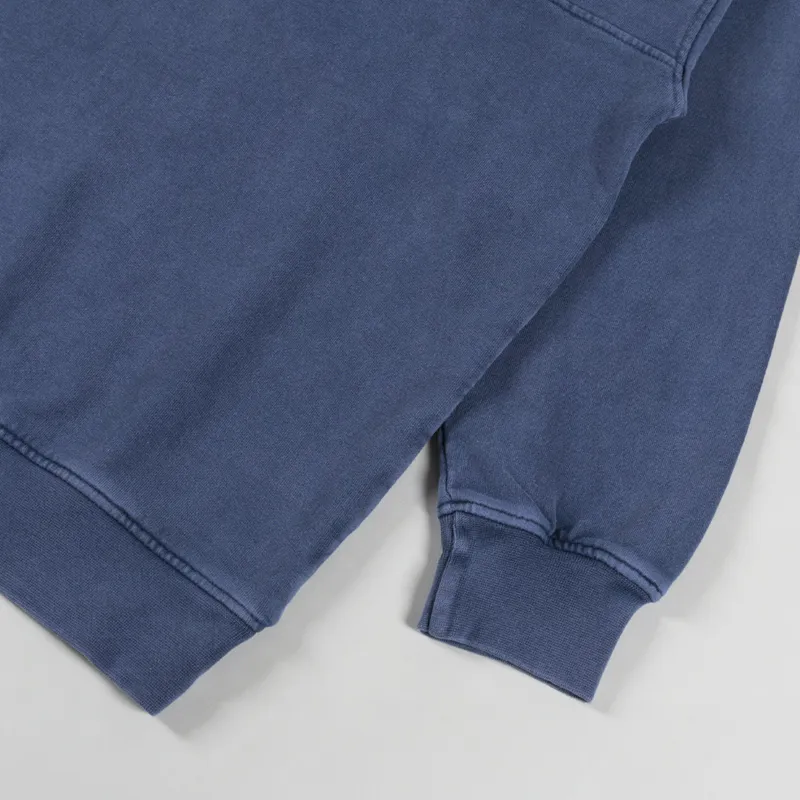 Colorful Standard Organic Quarter Zip Sweat Neptune Blue-6