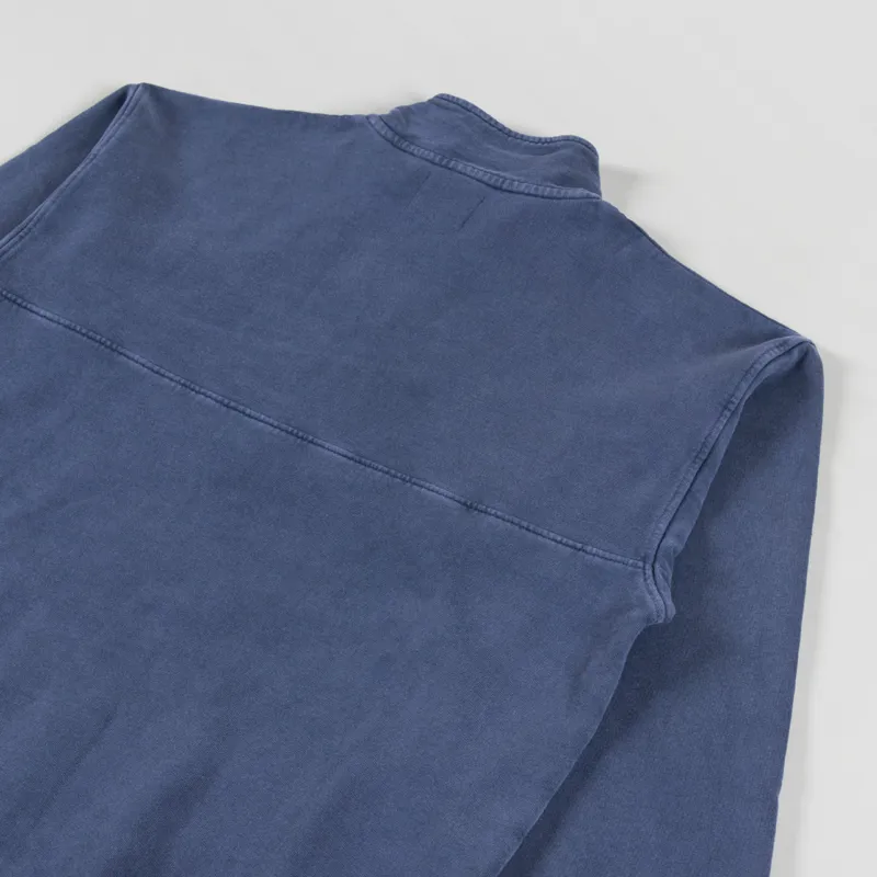 Colorful Standard Organic Quarter Zip Sweat Neptune Blue-3