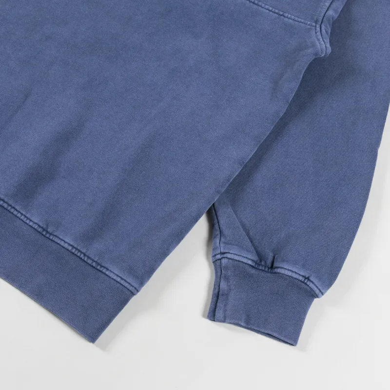 Colorful Standard Organic Quarter Zip Sweat Neptune Blue-5