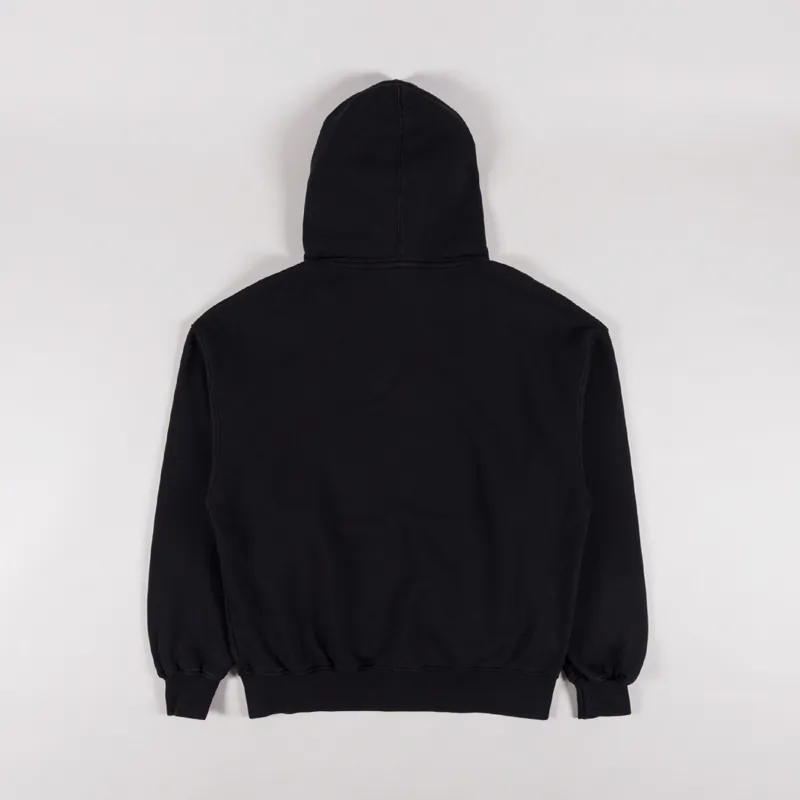 Colorful Standard Organic Oversized Zip Hoodie Deep Black-1