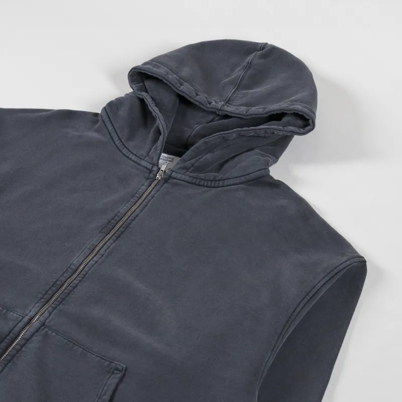Colorful Standard Organic Oversized Zip Hoodie Faded Black-2